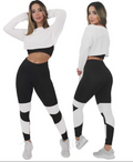 Conjunto Calça Legging E Cropped Top Dry Rosê Não Fica Transparente