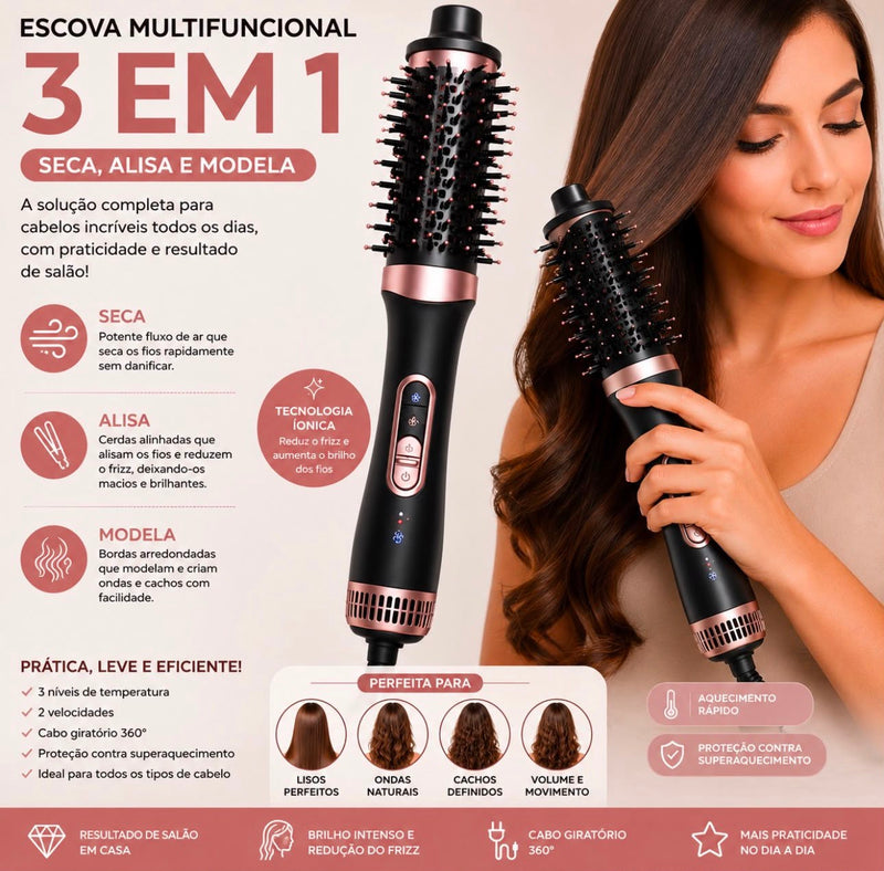 Escova 3 em 1 Multifuncional