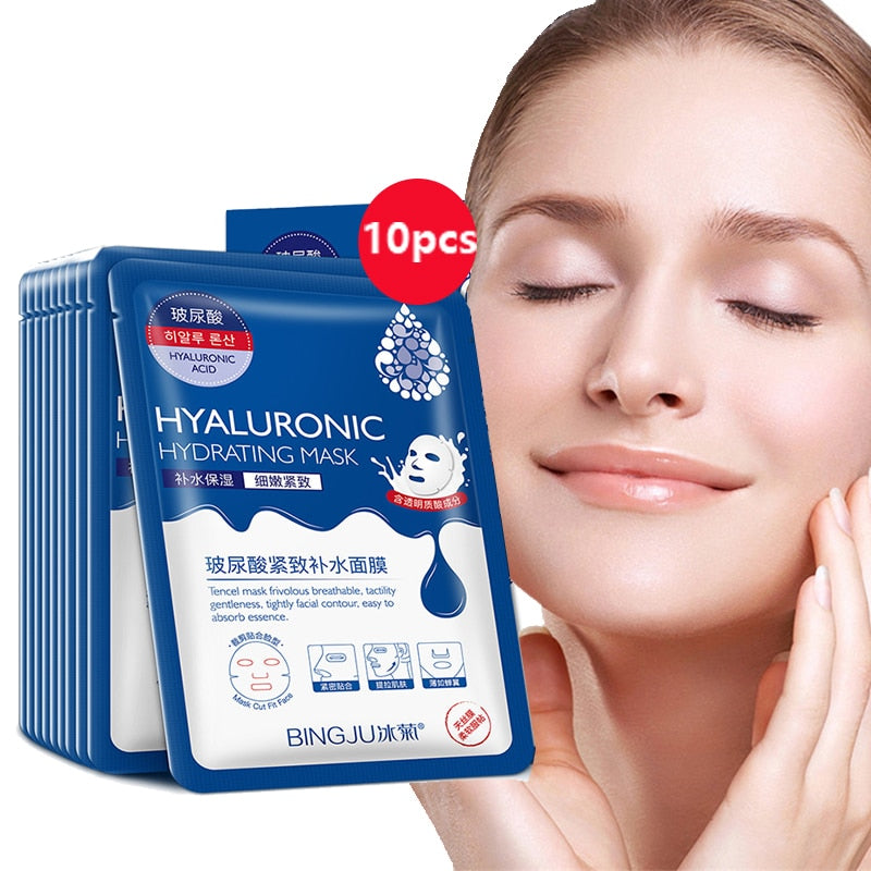 Máscara facial- ácido hialurônico - Variadas
