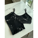 Conjunto Short e Top Fitness feminino Academia Cintura Alta
