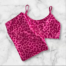 Conjunto Short e Top Fitness feminino Academia Cintura Alta