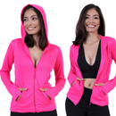 Jaquetinha Casaquinho Esportiva, Dry Fit - Academia - Fitness - Bolso, Capuz e Zíper. Proteção Solar UV50