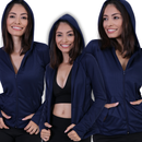 Jaquetinha Casaquinho Esportiva, Dry Fit - Academia - Fitness - Bolso, Capuz e Zíper. Proteção Solar UV50