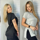 Kit 2 Blusas Feminina Academia Dry Fit Caminhada Musculação Treino Camiseta Tapa Bumbum