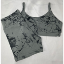 Conjunto Short e Top Fitness feminino Academia Cintura Alta