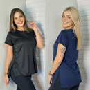 Kit 2 Blusas Feminina Academia Dry Fit Caminhada Musculação Treino Camiseta Tapa Bumbum