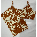 Conjunto Short e Top Fitness feminino Academia Cintura Alta