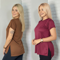 Kit 2 Blusas Feminina Academia Dry Fit Caminhada Musculação Treino Camiseta Tapa Bumbum